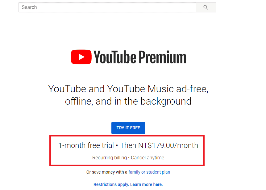 Youtube premium 教學 1