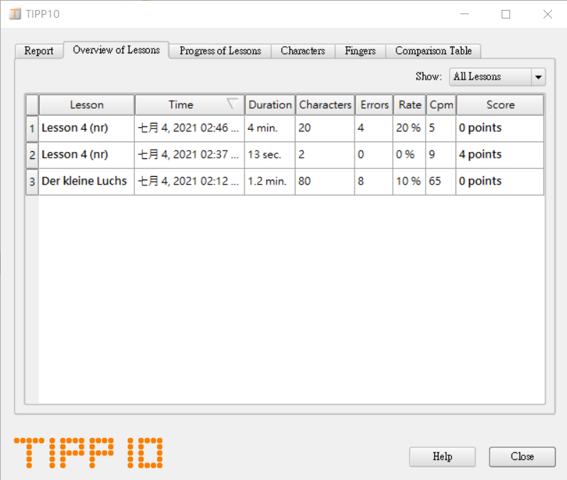 TIPP 10 Typing Software 圖3