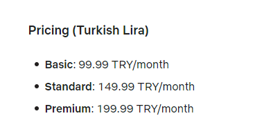 土耳其 Netflix 價格
